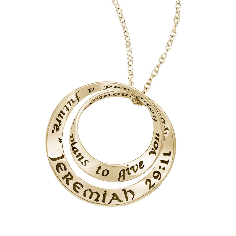 For I know the plans I have for you - Jeremiah 29:11 14K Gold
