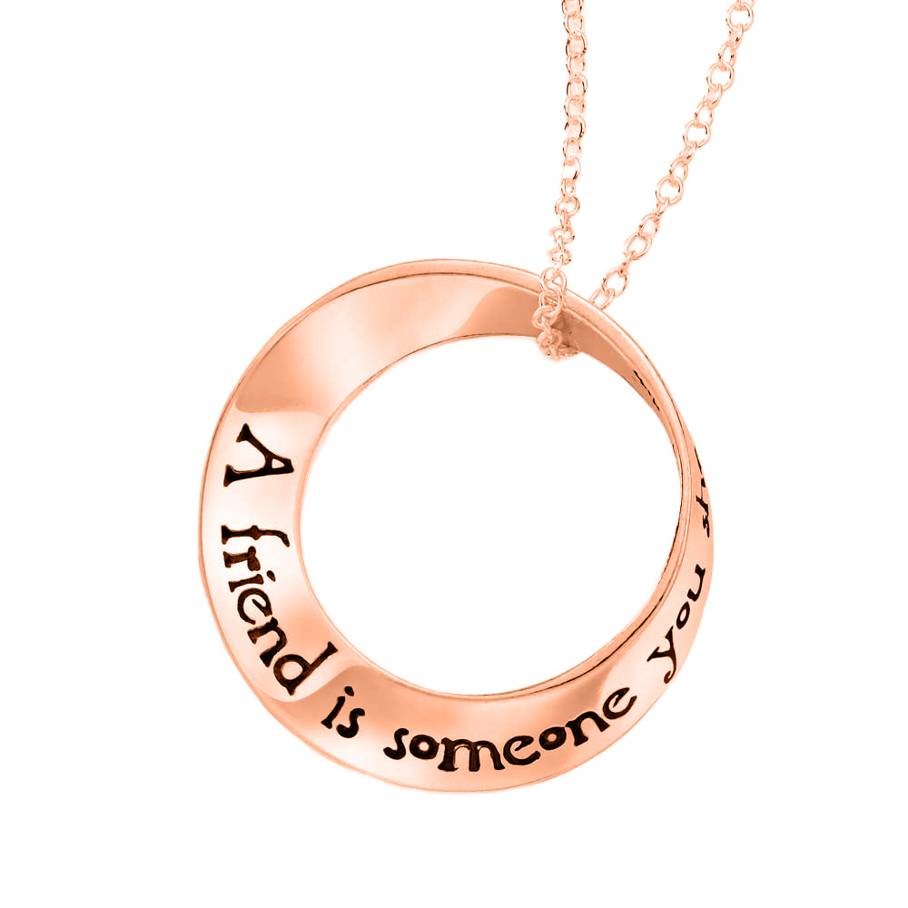 A Friend is Someone You Share the Path With - African Proverb 14K Gold