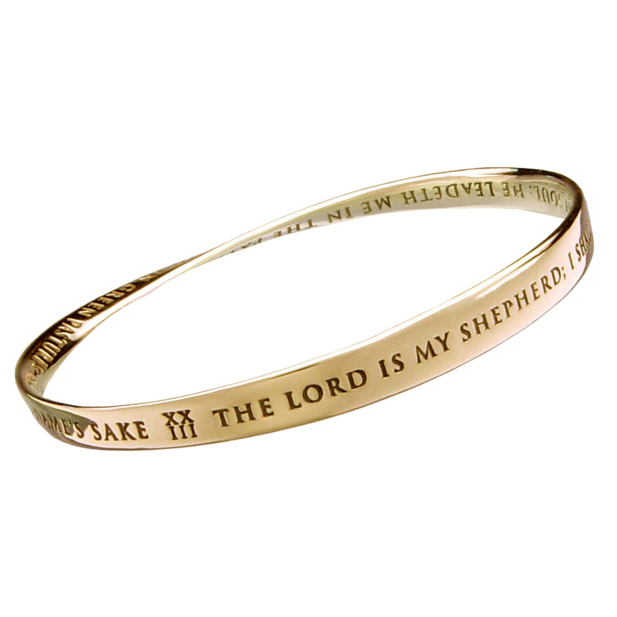 Lord Is My Shepherd  - Psalm 23:1 14K Gold