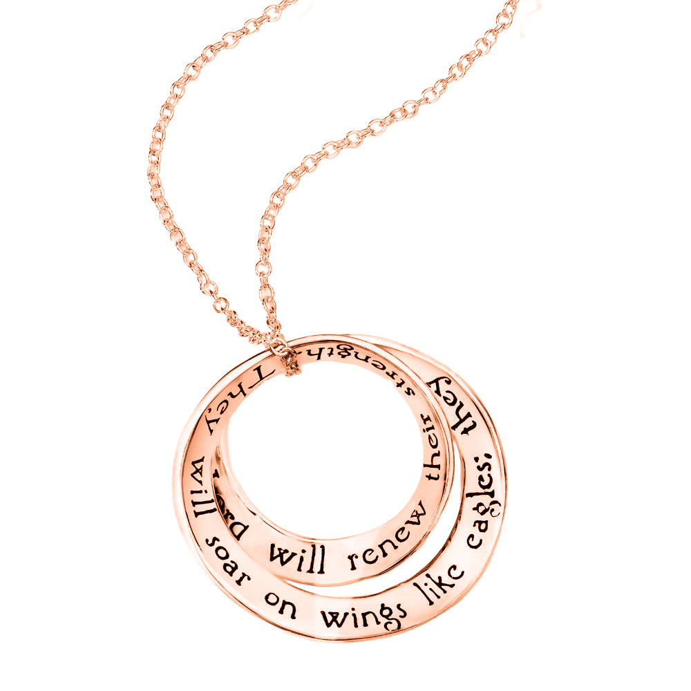 Soar On Wings Like Eagles - Isaiah 40:31 14K Gold